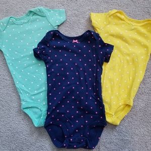 Lot of 3 Carter's onesies